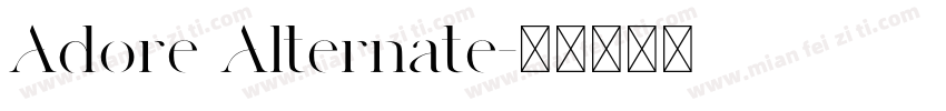 Adore Alternate字体转换